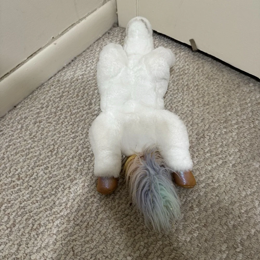 FAO Schwartz Rainbow Gold Unicorn Enchanted Ultra Soft Plush Stuffed Animal